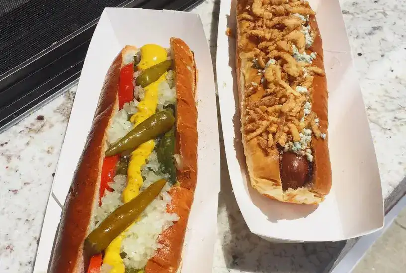 Photo showing Chomp Gourmet Hot Dogs