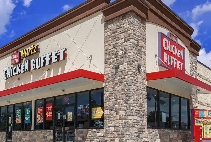 Photo showing Hartz Chicken Buffet